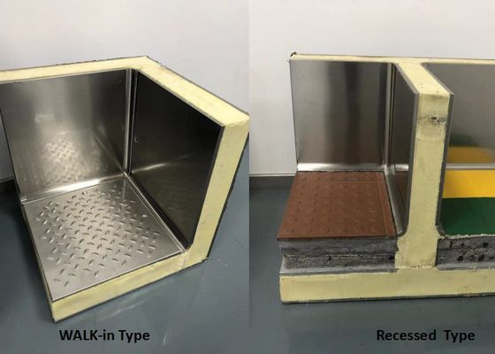 42KG/M3 δωμάτια κρύου και ψυκτήρων θαλασσινών 1.0mm δωμάτιο κρύας αποθήκευσης φρούτων χάλυβα 1.5mm