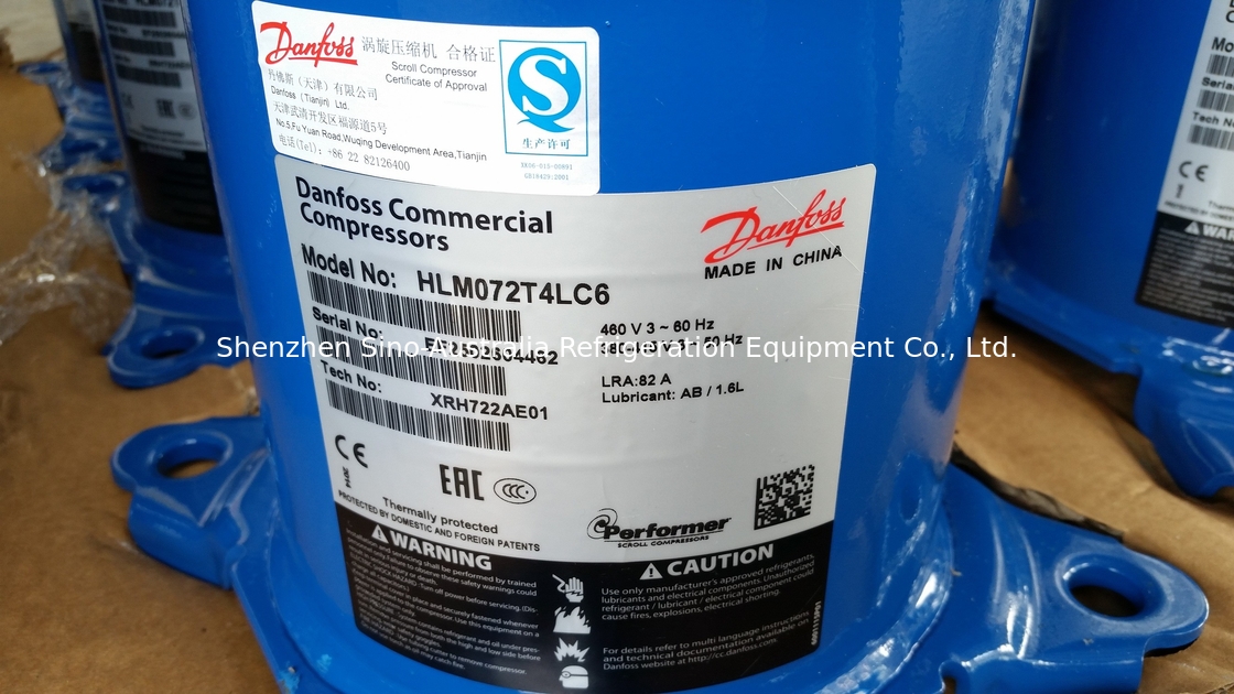 R410a συμπιεστής κυλίνδρων συμπιεστών HCJ090T4 7.5TR Danfoss ψύξης και κλιματισμού