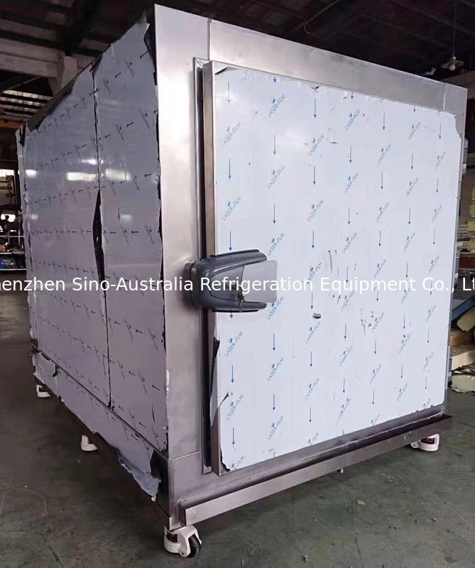 Προσαρμοσμένη αρθρωμένη πόρτα 150mm πιό ψυχρό 42KG/M3 χάλυβα κρύο δωμάτιο καταψυκτών πυκνότητας φυσήματος